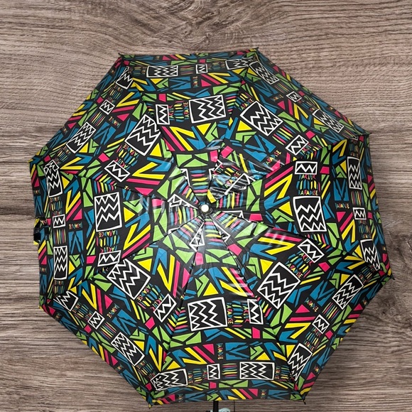 Vintage 90s Fluorescent Umbrella/Parasol - Picture 3 of 11